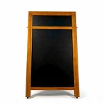 Heavy Duty Double Sided Chalkboard A Frame with Header